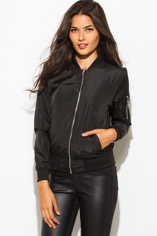THE MYSTYLEMODE BLACK SUEDE CHIFFON SLEEVED TRENCH