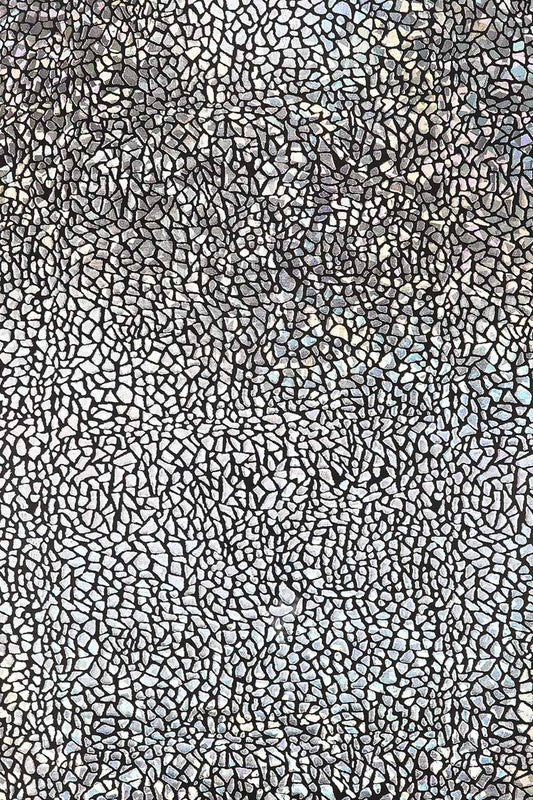 THE MYSTYLEMODE SILVER MOSAIC STRAPLESS MIDI BODYCON DRESS